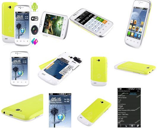 Smart phone 3.5 pol tela resistiva 2.3 chip Android 2.3