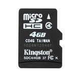 Cartão de memória Genuine Kingston 4 GB Micro SD TF Card