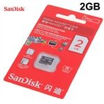 Cartão de memória Genuine Sandisk 2 GB Micro SD TF