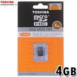 Catão de memória Toshiba 4GB Micro SD TF Card