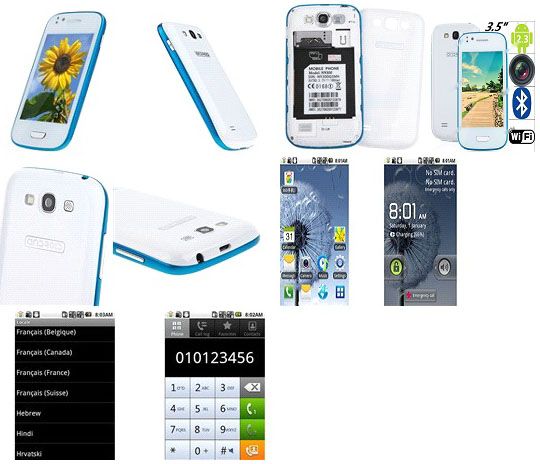 Smart phone tela capacitiva 2 chips Desbloqueado Android 2.3